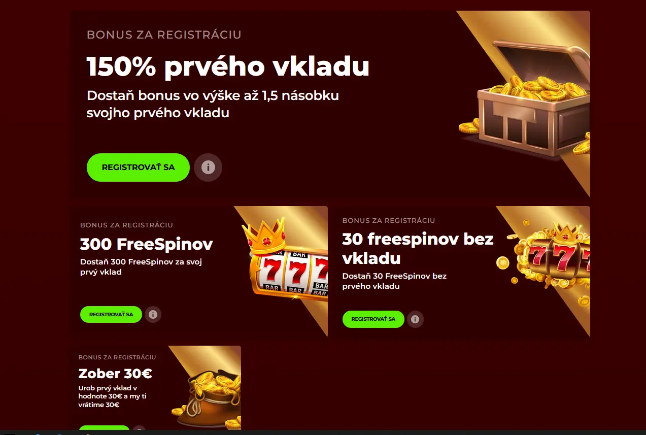 Bonusová nabídka Eurogold Casino s velkom-bonusem a free spiny